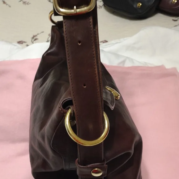 ORLANDO MURINO Brown Leather Handbag. Used And Shows Some Wear. See Pics - Picture 7 of 15